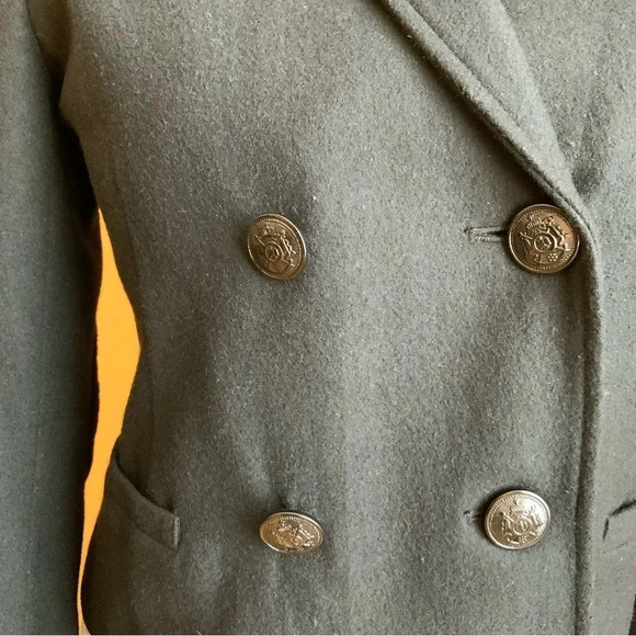 JOE FRESH Black Double Breasted Wool Blazer Size XS - Picture 4 of 16